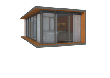 Szare drewno z prefabrykowanego drewna z prefabrykowanymi domkami / French Granny Tube / Mobile Houses / 40